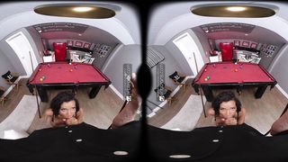 VRB Trans: Chesty Mexican T-Doll with a Meaty Beefstick Boned on a Pool Table - VR Porno