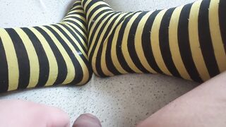 Plump Trans Violetstarfruit completes all over her fresh socks