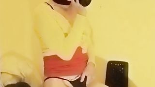 Sissi Kiri's BIG BLACK COCK addiction highly sissified jizz shot!