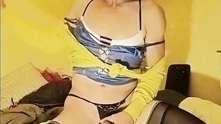 Sissi Kiri's BIG BLACK COCK addiction highly sissified jizz shot!