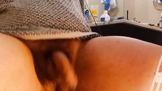 Big booty trans nymph frolicking with ass-fuck playthings