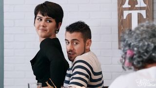 TRANSANGELS - Brief-haired sweetie Daisy Taylor comes home for Thanksgiving and She gets RAMMED