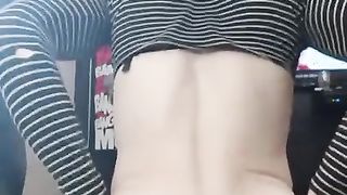 Ladyboy bitch railing fake penis