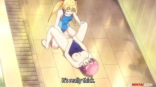 Damsels with humungous schlongs in the spas - Hermaphroditism Manga Porn