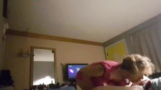 Nikita Lapacha licks her blondie's slit