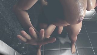 Futa Porks Futa on the Douche door