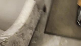 Tgirl Facetimes with her bf to help him spunk, she makes a filth at the end