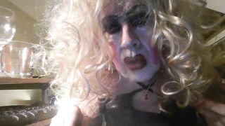 Sissy faggot cumdump fuckslut dehumanization, smokes, plows herself with fake penis, dinks own urinate, faps, jizz flow, gulps own jizm as trained by Dominatrix