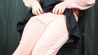 Kigurumi Female with gigantic mounds draining and Cum shot