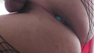 alien eggs in my arse and fake penis prodding them all the way