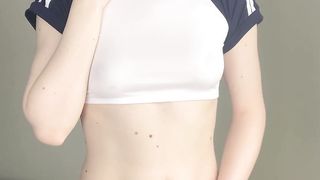 Trans Nymph Skips Gym to Jism Stiff with Fleshlight