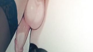 GARGLING THE CULO, DICK, OF A ANIME PORN SUBMITTAL TRANS IN UNDERGARMENTS, TRIBUTE, CLOSE UP