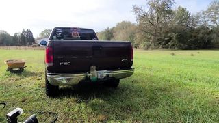 Huge Faux Mounds Crossdresser bikini carwash