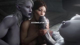 3D FUTA Fantasy + MK – Sindel XXX ◆ 4K Monster Cock