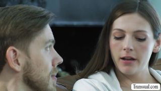 Trans Amanda Riley loves riding Steve Ricks dick