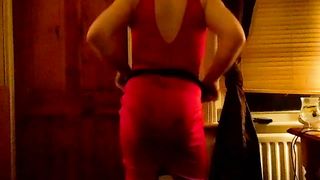 Queen Audrey Horn Frolicking with Carrot for Sissy Sub