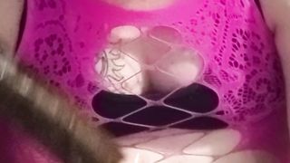 Sissy Suck teaching with my 11-inch gigantic fucktoy observe as I get deeper and deeper