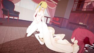 Futa Hook-up with Houshou Marine, Marin, Mary, Yamada, Mina Ashido, Mitsuri