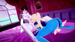 Futa Samus x Futa Bayonetta