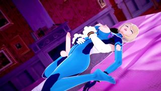 Futa Samus x Futa Bayonetta