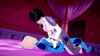 Futa Samus x Futa Bayonetta