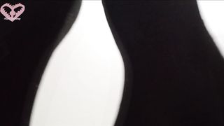 POINT OF VIEW: Trans Damsel Kneads her Feets all Over your Face with Kneesocks