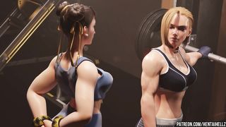 FUTA chun lin and cammy in gym
