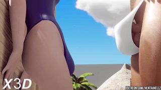 Overwatch two futa phara nails futa ashe THREE DIMENSIONAL cartoon