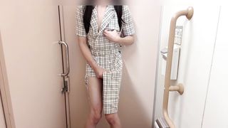 [Crossdressing] Japanese getting off with a bunch of orgasm in a lovely uniform