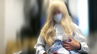 Japanese she-creature jizz shot with costume play #1