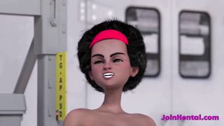 Ebony Hermaphroditism Get Pummeled In Rear end With Young FUTA △ Uncensored THREE DIMENSIONAL Anime porn