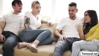 TRANSSEXUAL Korra Del Rio barebacked by pals beau (Lena Kelly)