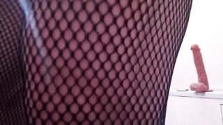 I have fun with my fake penis two part