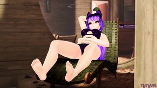 Exhibitionist Futa Masturbates Her MASSIVE Spear in Public And Gets Caught On Camera