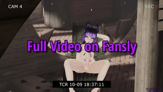 Exhibitionist Futa Masturbates Her MASSIVE Spear in Public And Gets Caught On Camera