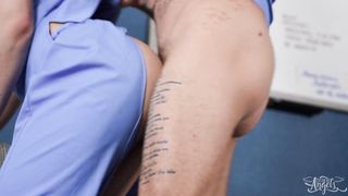 TRANS ANGELS - Insatiable Interns Daisy Taylor And Chris Get Dissipated While Working To Pummel