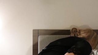 Luxurious Crossdresser takes a fuck stick in the caboose and strikes off