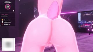 Futa Bunny VTuber Plumbs You