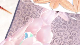 The woman on the sun lounger witnessed a dickgirl Rodra who was stroking off her beefstick, and called her to shag - Nsfw hermaphroditism transgirl cartoon fucky-fucky