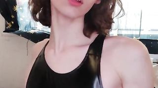 Jacking and spunking on my truly taut glistening suit