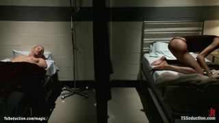 Ebony she-male rectal porking patient