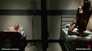 Ebony she-male rectal porking patient