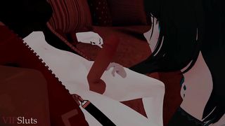 VIPSluts - Hermaphroditism Dom lovingly Screws Anime Lady in a steaming Cabin