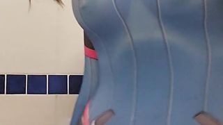 Amy young crossdresser onanism in costume play