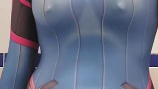 Amy young crossdresser onanism in costume play