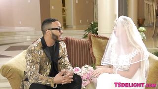 Tgirl bride railing black beefstick