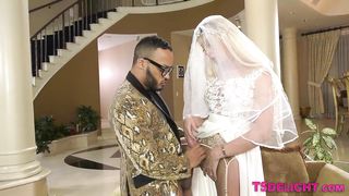 Tgirl bride railing black beefstick