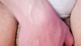 first-ever time attempting out a fresh fake penis in my ftm cooter - tboy rails massive clear faux-cock