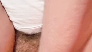 first-ever time attempting out a fresh fake penis in my ftm cooter - tboy rails massive clear faux-cock