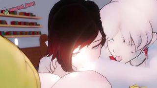 Massive Knocker Futa Yang Pummeled Weiss and Ruby (Sound)